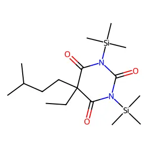 Amobarbital, 2TMS derivative structure
