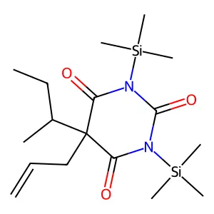 5-Allyl-5-sec-butyl-1,3-bis(trimethylsilyl)-2,4,6(1H,3H,5H)-pyrimidinetrione structure