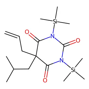Butalbital, 2TMS derivative structure