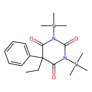 5-Ethyl-5-phenyl-1,3-bis(trimethylsilyl)-2,4,6(1H,3H,5H)-pyrimidinetrione structure