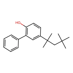 2-Phenyl-4-tert-octylphenol structure