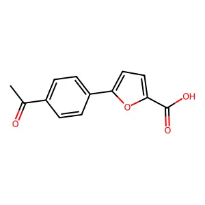 5-(4-Acetylphenyl)furan-2-carboxylic acid structure
