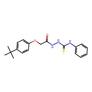 2-((4-Tert-butylphenoxy)acetyl)-N-phenylhydrazinecarbothioamide structure