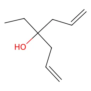 1,6-Heptadien-4-ol, 4-ethyl- structure