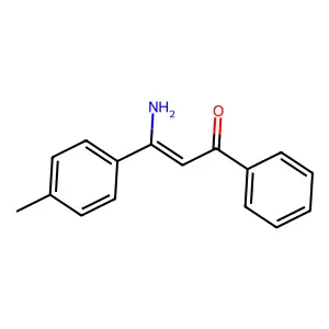 3-amino-3-(4-methylphenyl)-1-phenylprop-2-en-1-one structure