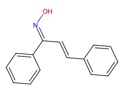 1,3-Diphenyl-2-propen-1-one oxime structure