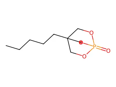 1,3-Propanediol, 2-(hydroxymethyl)-2-pentyl-, cyclic phosphate (1:1) structure