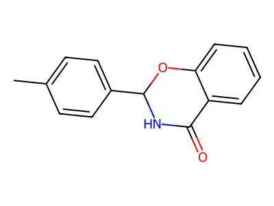 2-p-Tolyl-2,3-dihydro-benzo[e][1,3]oxazin-4-one structure