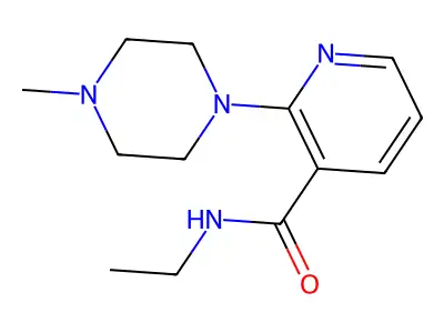 N-ethyl-2-(4-methylpiperazin-1-yl)pyridine-3-carboxamide structure