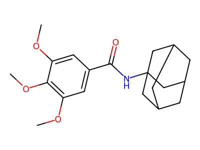 N-(1-adamantyl)-3,4,5-trimethoxybenzamide structure