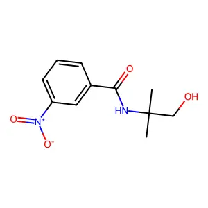 N-(2-hydroxy-1,1-dimethylethyl)-3-nitrobenzamide structure