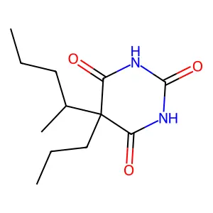 Barbituric acid, 5-(1-methylbutyl)-5-propyl- structure