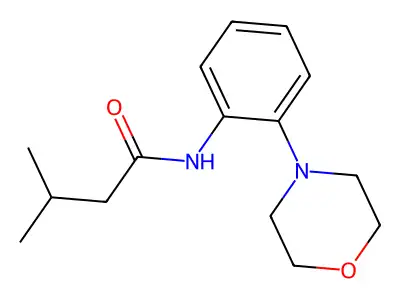 3-methyl-N-(2-morpholin-4-ylphenyl)butanamide structure