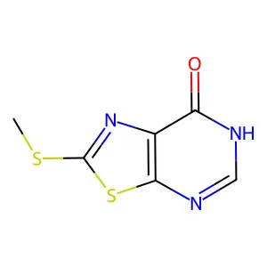 2-methylsulfanyl-6H-[1,3]thiazolo[5,4-d]pyrimidin-7-one structure