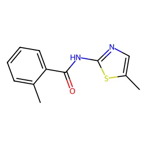 2-Methyl-N-(5-methyl-2-thiazolyl)benzamide structure