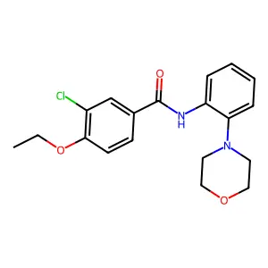 3-chloro-4-ethoxy-N-(2-morpholin-4-ylphenyl)benzamide structure