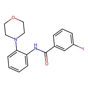 3-碘-N-(2-吗啉-4-基苯基)苯甲酰胺 structure