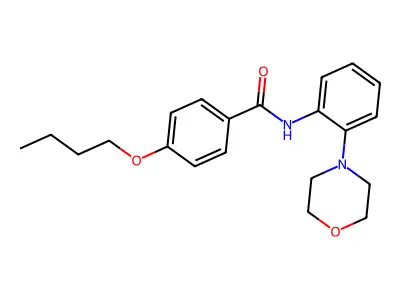 4-butoxy-N-(2-morpholin-4-ylphenyl)benzamide structure