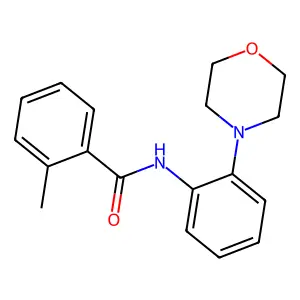2-methyl-N-(2-morpholin-4-ylphenyl)benzamide structure