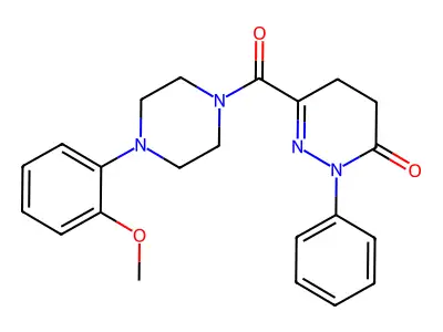 6-[4-(2-Methoxyphenyl)piperazine-1-carbonyl]-2-phenyl-4,5-dihydropyridazin-3-one structure