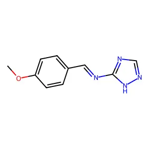 1-(4-methoxyphenyl)-N-(1H-1,2,4-triazol-5-yl)methanimine structure