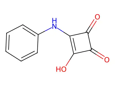 3-Cyclobutene-1,2-dione, 3-hydroxy-4-(phenylamino)- structure