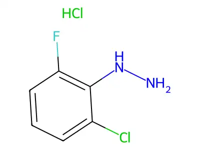 (2-Chloro-6-fluorophenyl)hydrazine hydrochloride structure