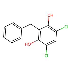 2-Benzyl-4,6-dichlororesorcinol structure