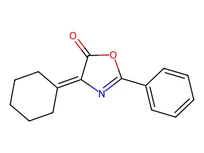 5(4H)-Oxazolone, 4-cyclohexylidene-2-phenyl- structure
