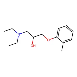 1-(Diethylamino)-3-(o-tolyloxy)-2-propanol structure