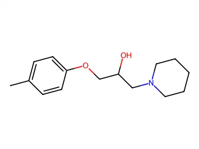1-Piperidineethanol,a-[(4-methylphenoxy)methyl]- structure