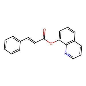 Quinolin-8-yl 3-phenylprop-2-enoate structure
