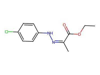 Ethyl 2-[(4-chlorophenyl)hydrazono]propionate structure