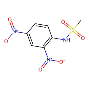 N-(2,4-dinitrophenyl)methanesulfonamide structure