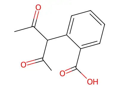 2-(1-Acetyl-2-oxopropyl)benzoic acid structure