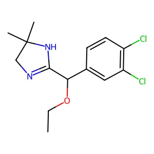 2-Imidazoline, 2-(3,4-dichloro-alpha-ethoxybenzyl)-5,5-dimethyl- structure