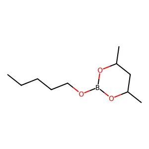 4,6-Dimethyl-2-(pentyloxy)-1,3,2-dioxaborinane structure