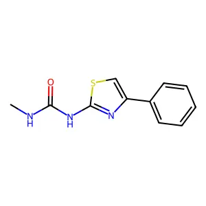 1-Methyl-3-(4-phenyl-2-thiazolyl)urea structure