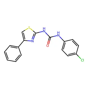 1-(4-Chlorophenyl)-3-(4-phenyl-1,3-thiazol-2-yl)urea structure