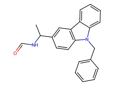 Formamide, N-(1-(9-(phenylmethyl)-9H-carbazol-3-yl)ethyl)- structure