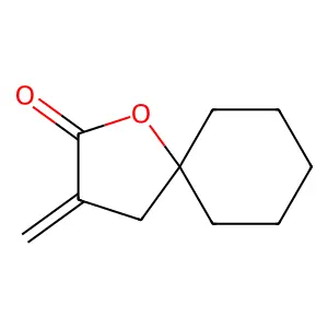 1-Oxaspiro(4.5)decan-2-one, 3-methylene- structure