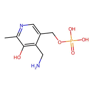 吡哆胺5'-磷酸 structure