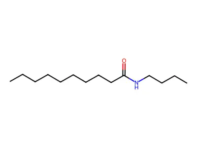 Decanamide, N-butyl- structure