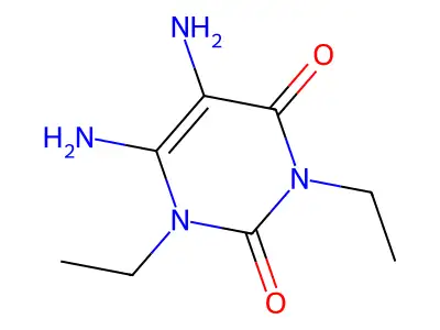 5,6-Diamino-1,3-diethyluracil structure