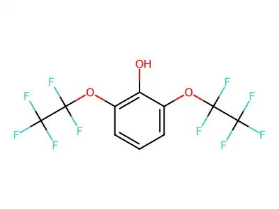 2,6-Di(1,1,2,2,2-pentafluoroethoxy)phenol structure