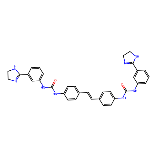 Carbanilide,4,4''-vinylenebis[3'-(2-imidazolin-2-yl)- (7CI,8CI) structure