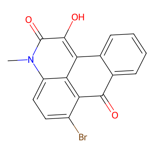 6-Bromo-1-hydroxy-3-methyl-3H-naphtho[1,2,3-de]quinoline-2,7-dione structure
