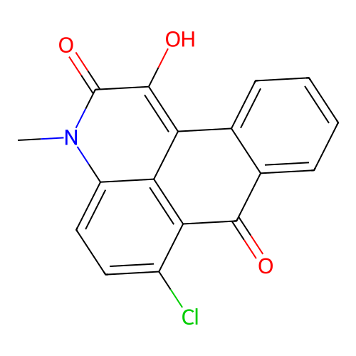 6-chloro-1-hydroxy-3-methyl-2H-naphtho[1,2,3-de]quinoline-2,7(3H)-dione structure
