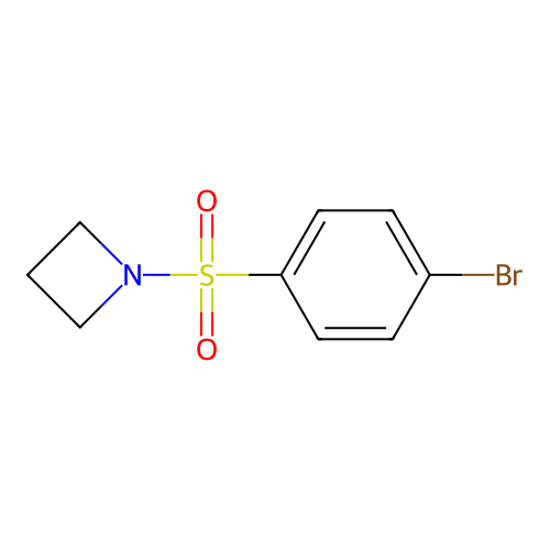 1-((4-Bromophenyl)sulfonyl)azetidine structure