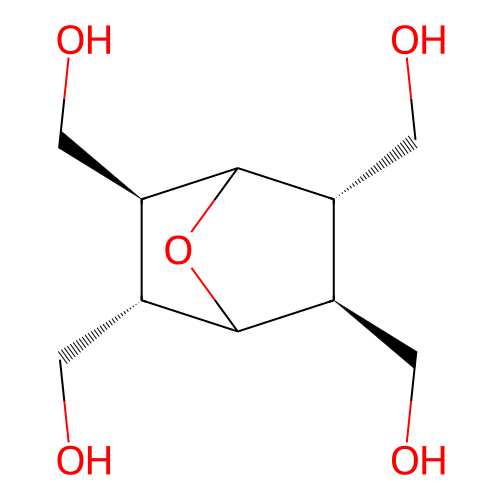 [(2S,3S,5S,6S)-3,5,6-tris(hydroxymethyl)-7-oxabicyclo[2.2.1]heptan-2-yl]methanol structure